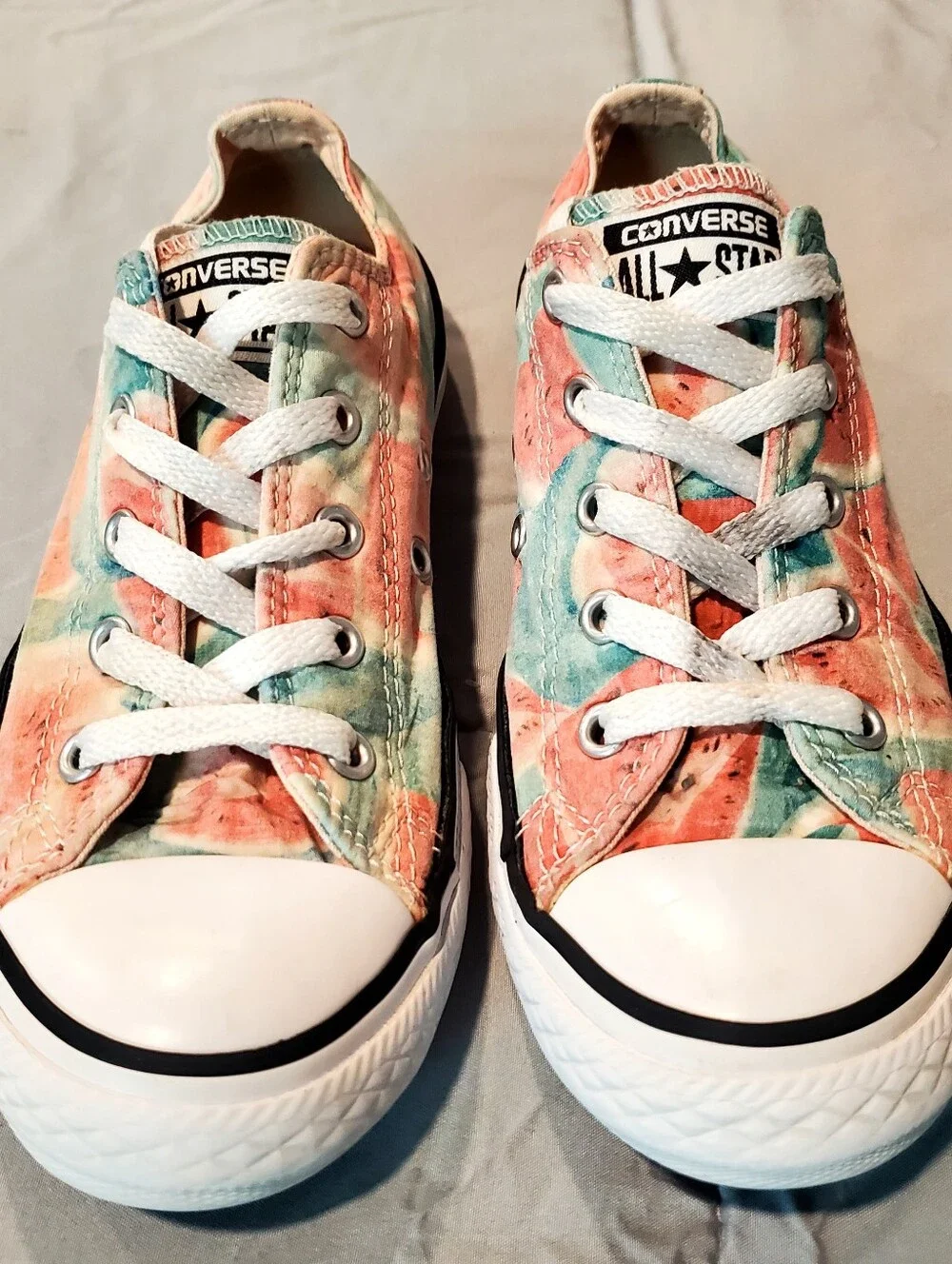 Converse Kids Low Top Tie-Dye Watermelon Juniors Size 2